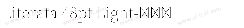 Literata 48pt Light字体转换